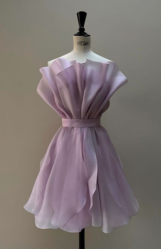 Lilac Short Homecoming Dresses S2675
