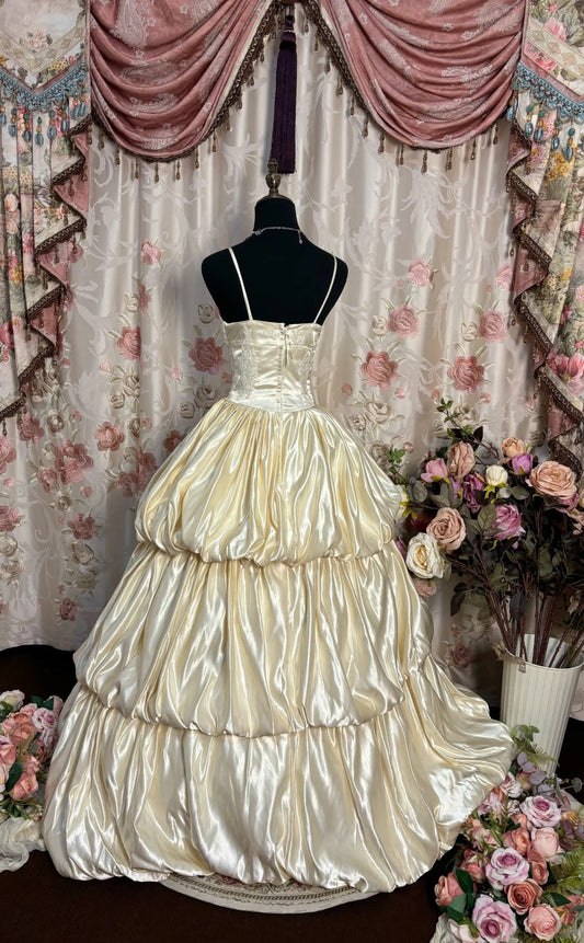 A Line Ball Gown Long Princess Dress, Formal Evening Gowns S6856