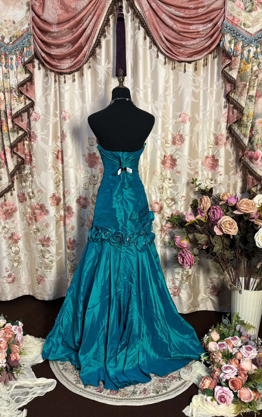 Mermaid Strapless Long Prom Dress, Formal Evening Gowns S6853