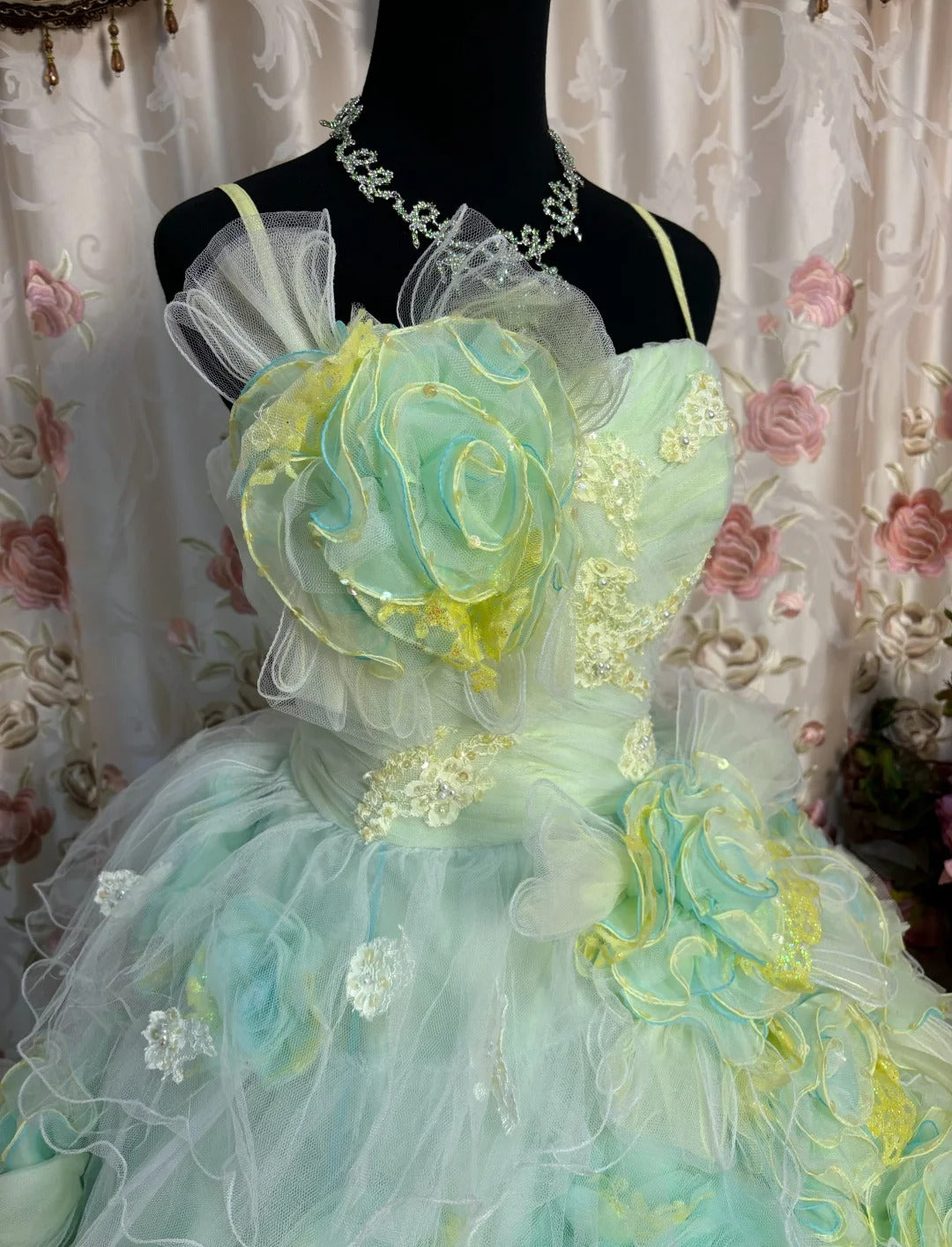 A Line Spaghetti Straps Long Princess Dress, Formal Evening Gowns S6860