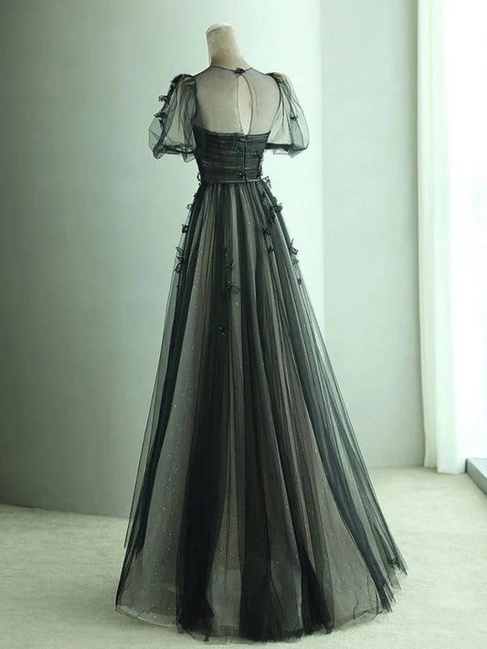 Black Elegant Formal Evening Dress S2753