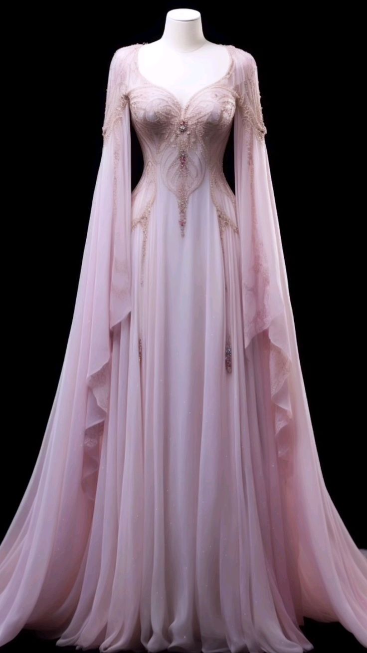 Pink Evening Dresses Long Princess Dress Girl Prom Gown S6496