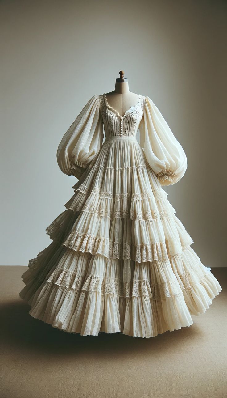 A Line Champagne Long Ball Gown Wedding Dresses Evening Party Dress S6422