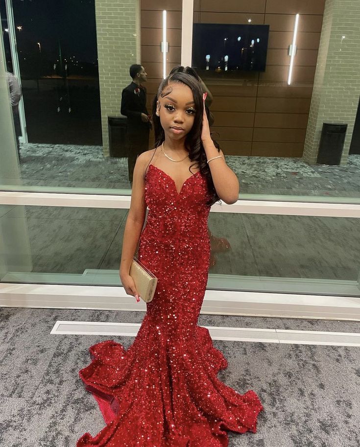 Long Red Prom Dresses Formal Evening Dresses S2635