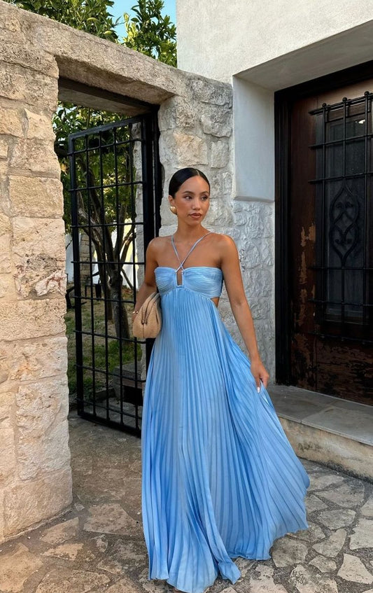 Elegant Prom Dress Wedding Party Dresses Special Occasion Dress Pleated Floor Length Prom Dress S6239