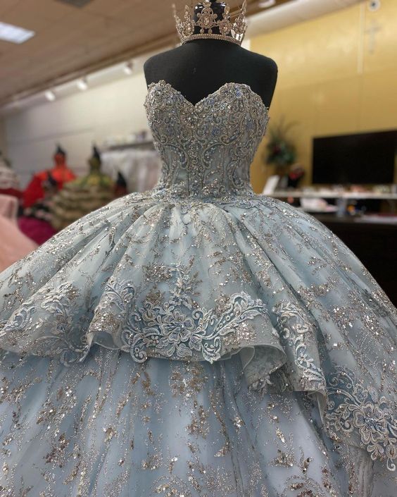 Quinceanera Dress Sleeveless Appliques Ball Gown Sweet 16 Dress S6553