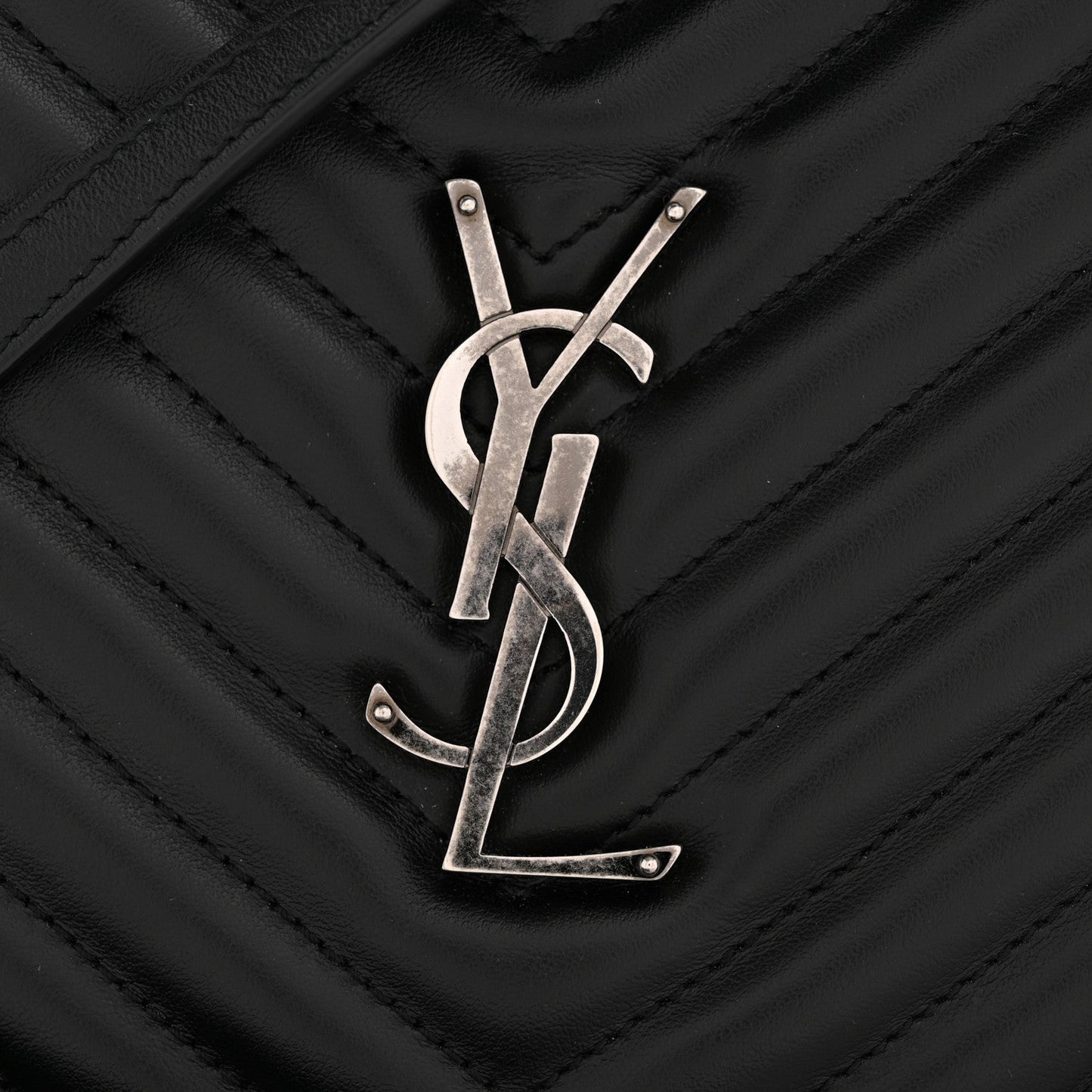 Calfskin Matelasse Monogram Lou Camera Bag Black