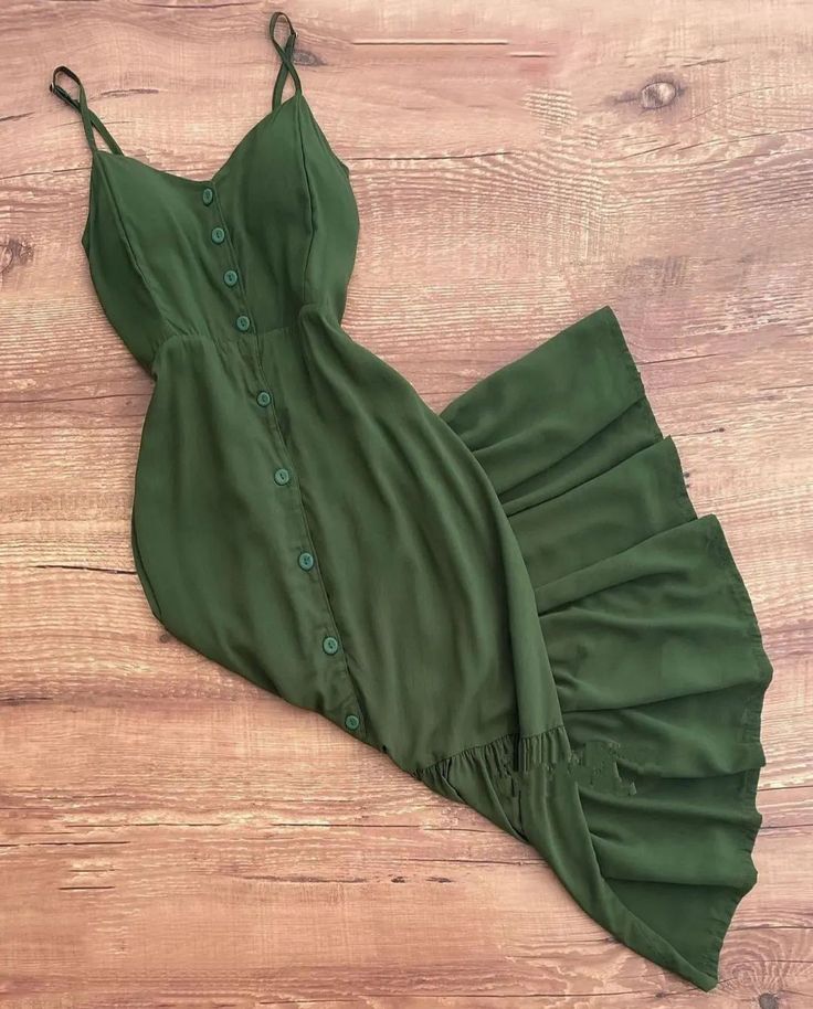 Green casual dress Prom Party Dress S6742
