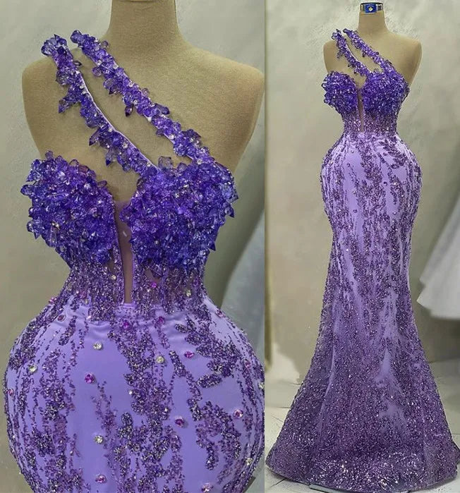 Sexy Purple Prom Dress for Women,Elegant Evening Dress Mermaid Style Special Occasion Dress S7240