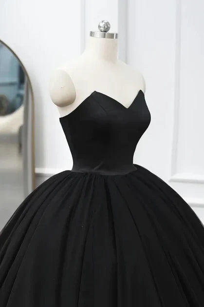 omberprom Black Tulle Sweetheart Ball Gown Sweet 16 Dress Long Formal Dress Off Shoulder Sexy Evening Dress Wholesale