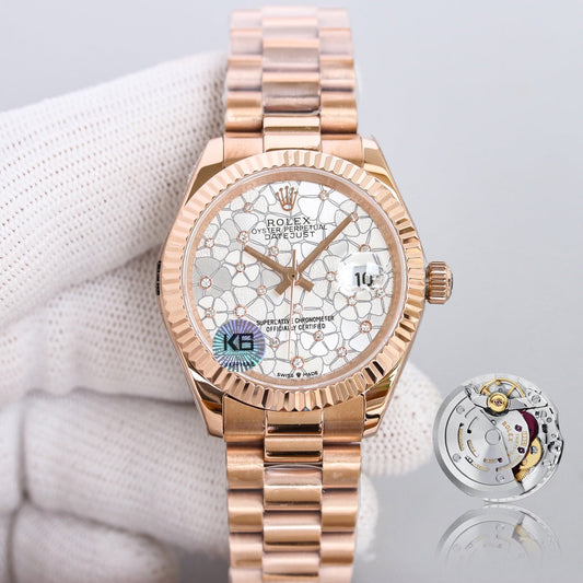 DATEJUST 31 PINK GOLDGREY DIAL