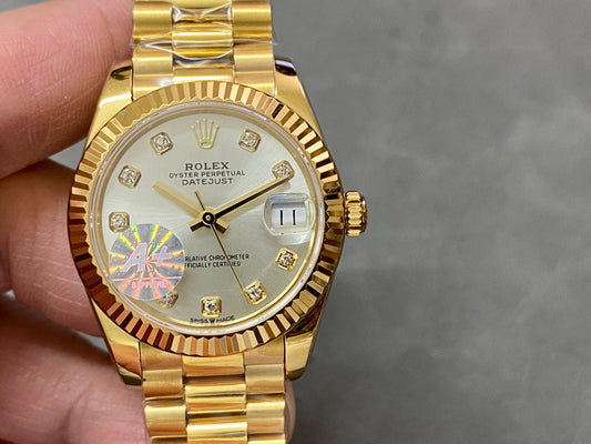 DATEJUST 31MM GOLD GREY DIAL