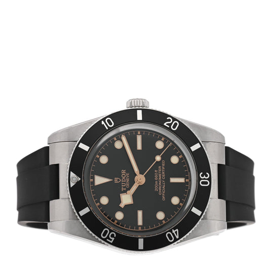 Stainless Steel Rubber 37mm Black Bay Fifty Four Automatic Watch Black 79000N