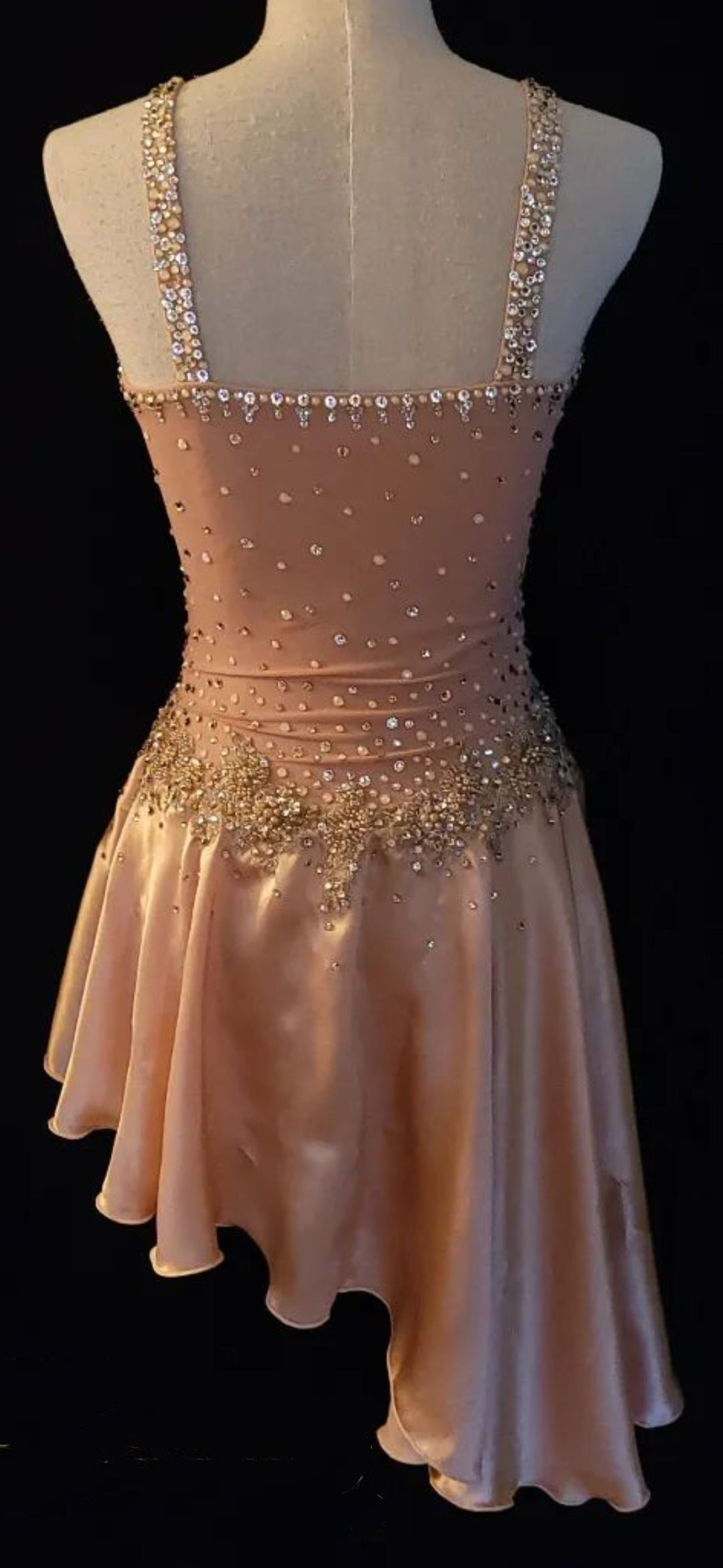 Classy V Neck Pink Satin Beaded Short 20th Birthday Dress Formal Homecoming Dress Y9919