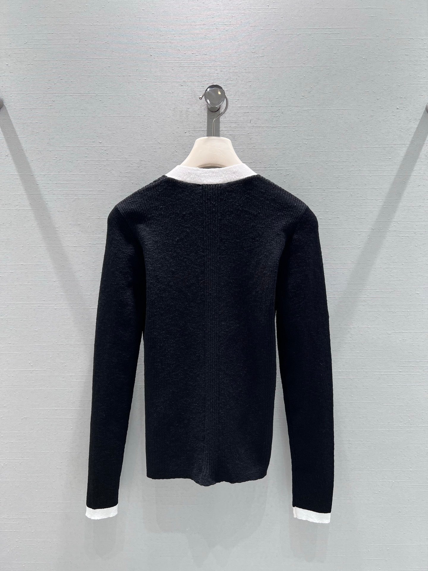 CC 26S Knit Cardigan Black Linen Cotton 349018