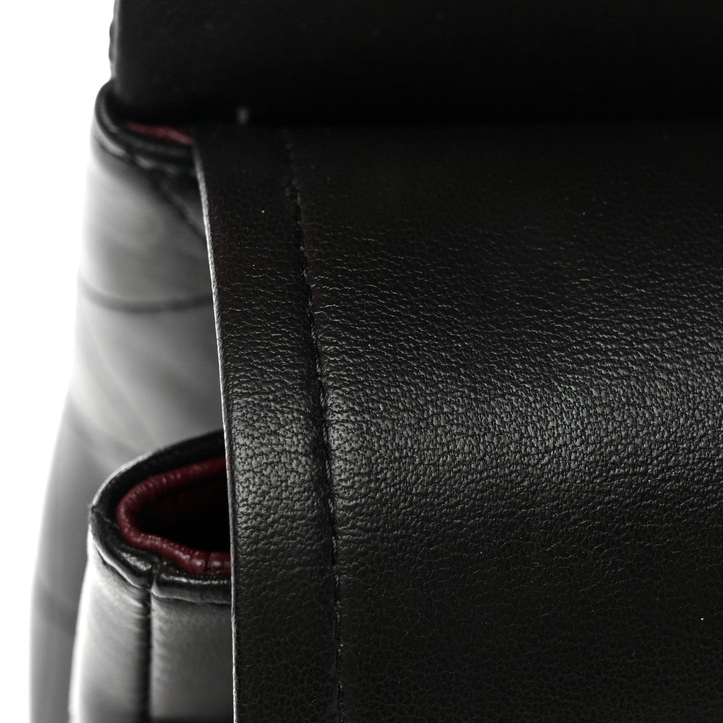 Lambskin Quilted Jumbo Double Flap Black