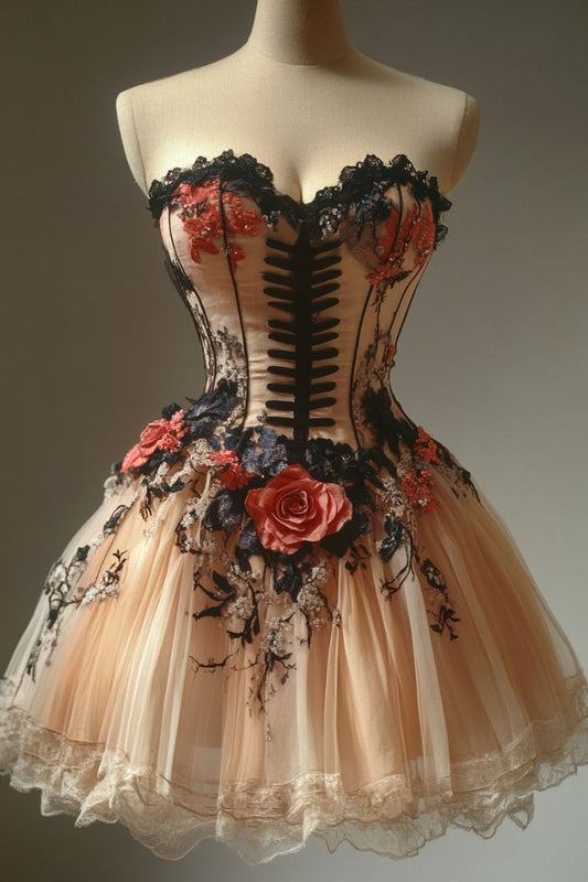 Cute Tulle Lace Short Homecoming Dresses Short Party Dress S7225