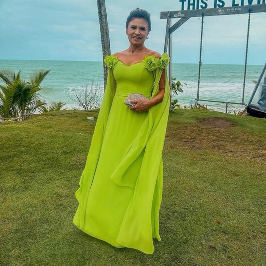 A-line Green Sweetheart Long Party Dress, A-line Prom Dress S5353