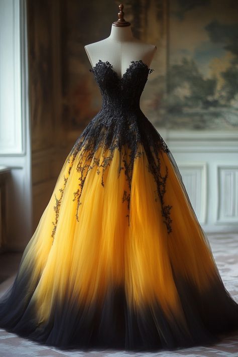 Elegant Sweetheart Neck A-Line Ombre Prom Dress Ball Gown S7144