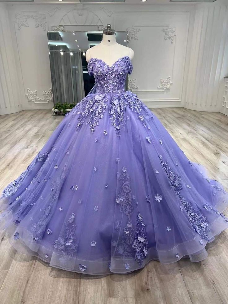 A Line Purple Ball Gown Quinceanera Dresses A Line Princess Dresses S7027