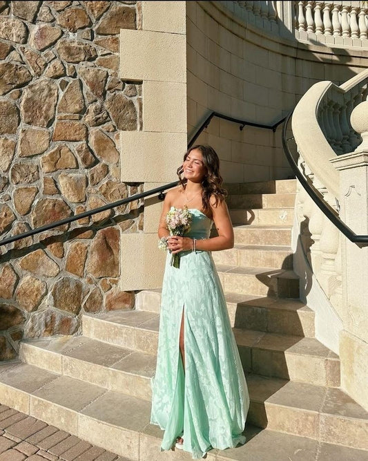 Mint Green Long Formal Dress Evening Dress S7013