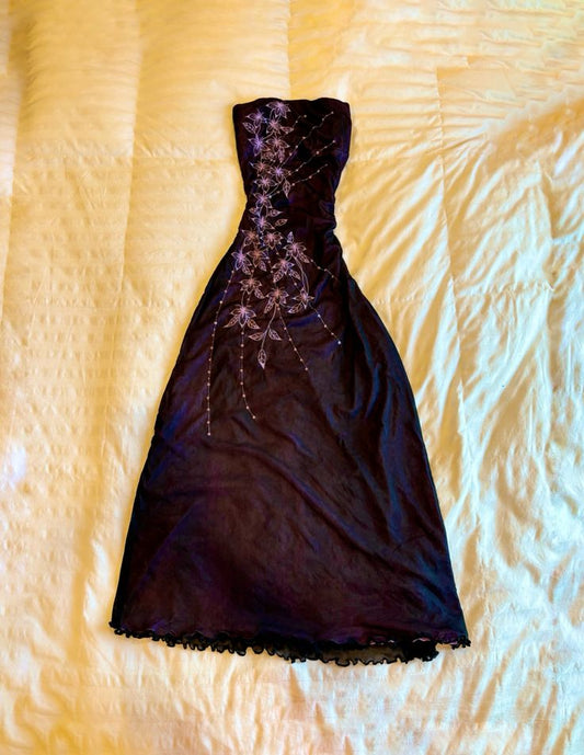 Strapless New Arrive Evening Dress Unique Prom Dress S7006