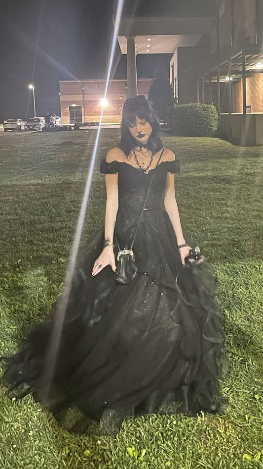 Gorgeous Prom Dress, Tiered Evening Gown S6948