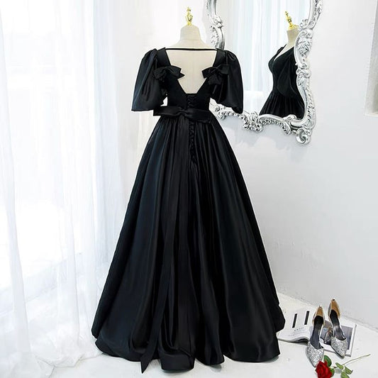 Classy Prom Dress, Formal Dresses with Bubble Sleeves S5349