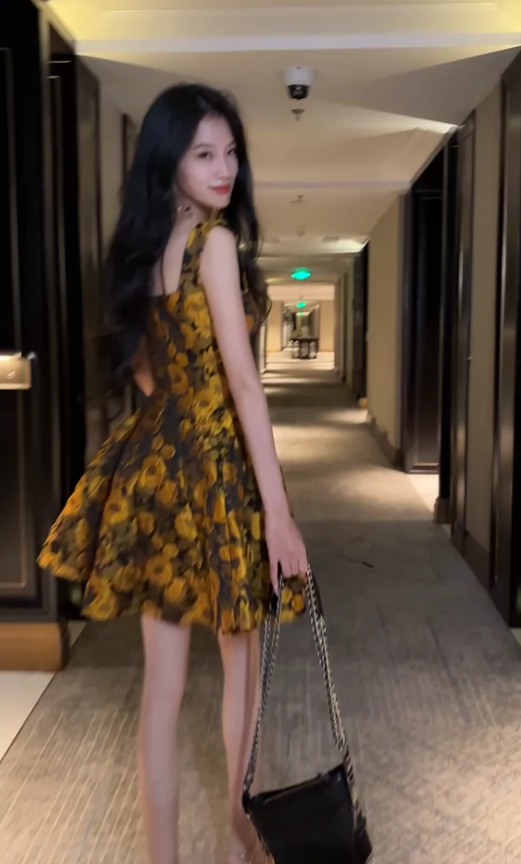 flower short dress short party dress S6160