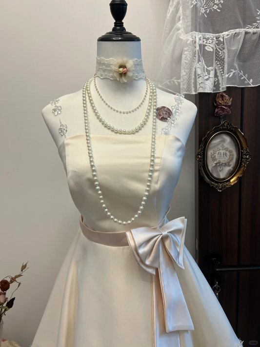 White crystal suspenders waist slimming big skirt short skirt homecoming dress R4165