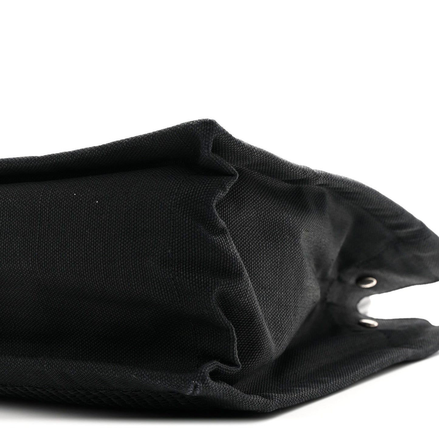 Raffia Linen Calfskin Rive Gauche Tote Black