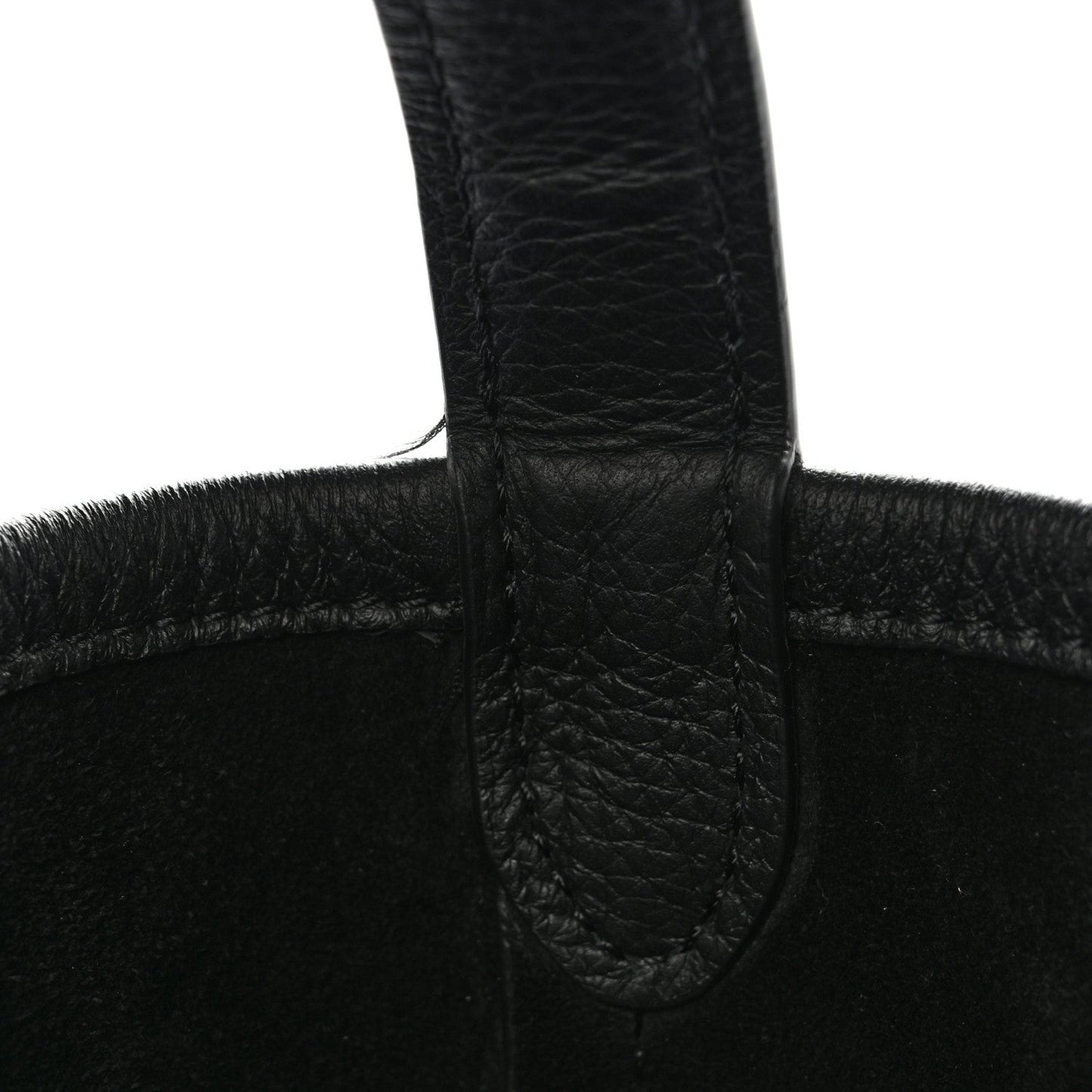 Grained Calfskin Large N/S Park Tote Black