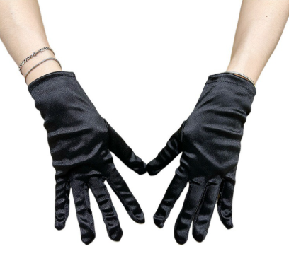 Bridal short satin dress gloves suitable for ladies to attend dinner dance/church/wedding S6213
