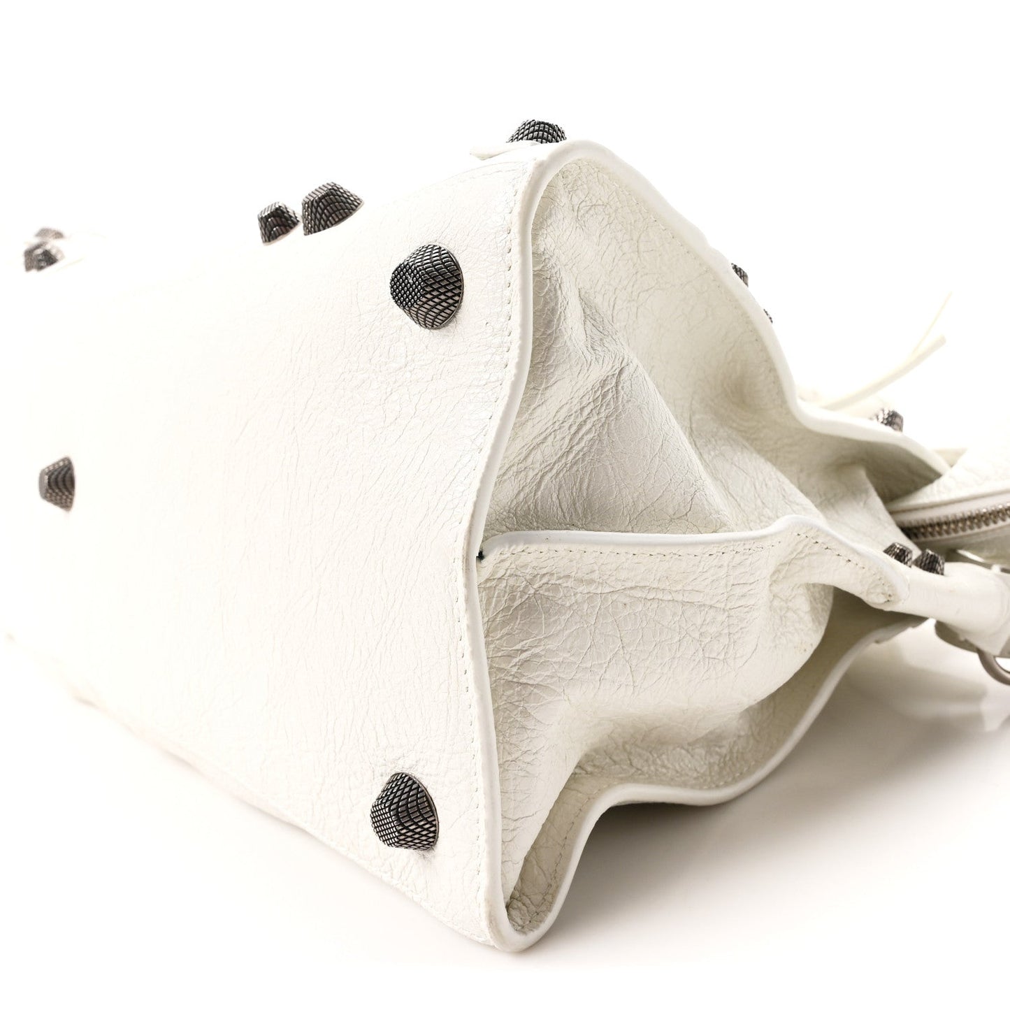 Agneau Arena Neo Cagole City Handbag Optic White