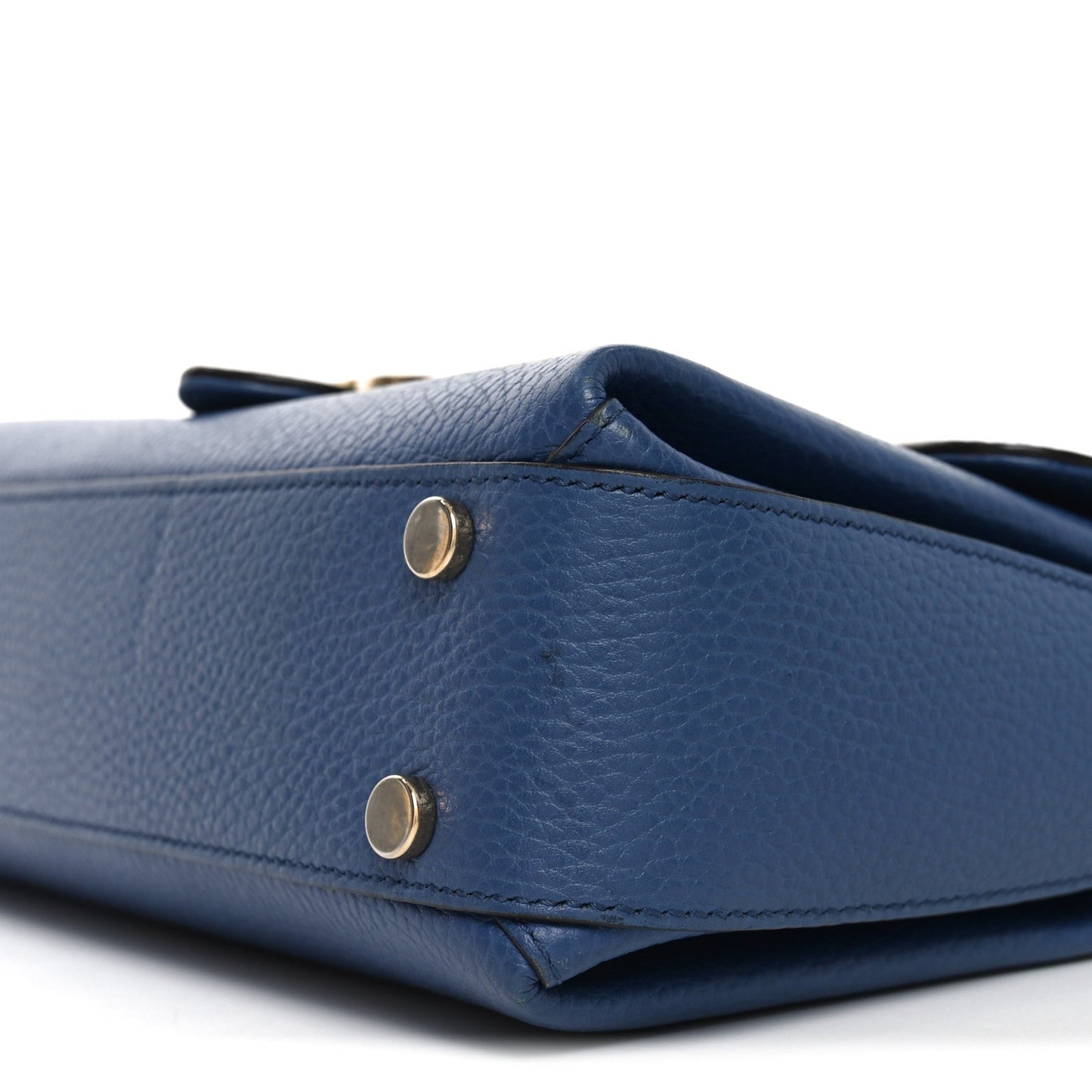 Dollar Calfskin Interlocking G Top Handle Shoulder Bag Caspian