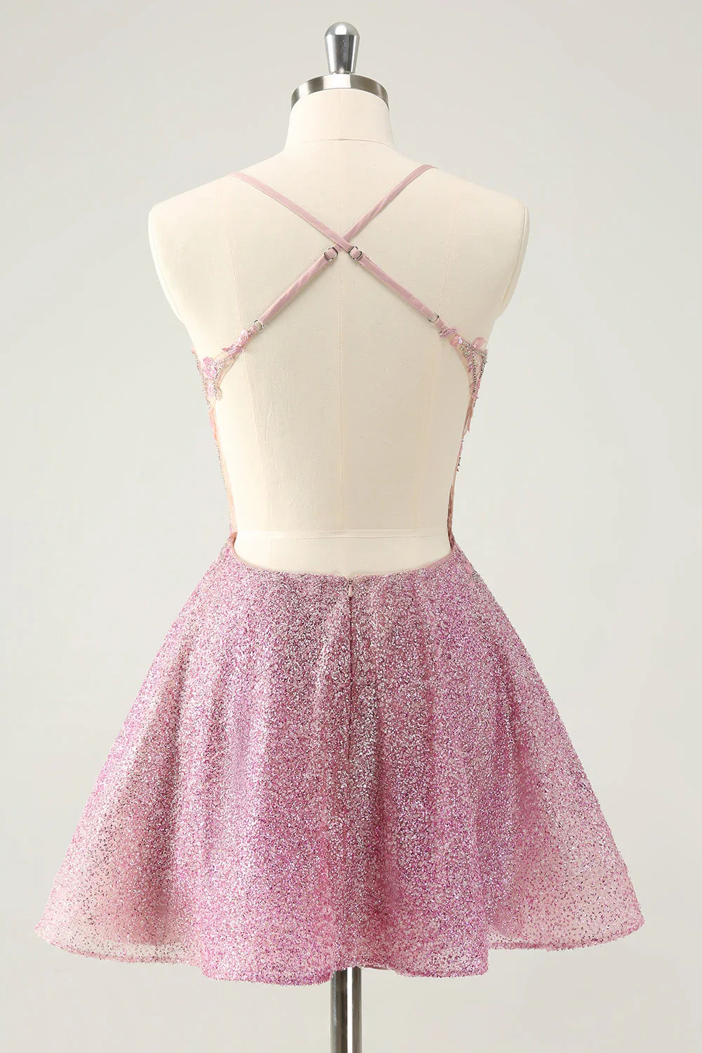 omberprom A Line Short Homecoming Dress with Appliques Graduation Dress Charming Party Dress