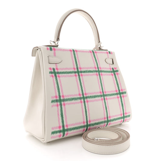 Swift Tartan Kelly Retourne 25 Gris Pale Rose Bubblegum Vert Moyen