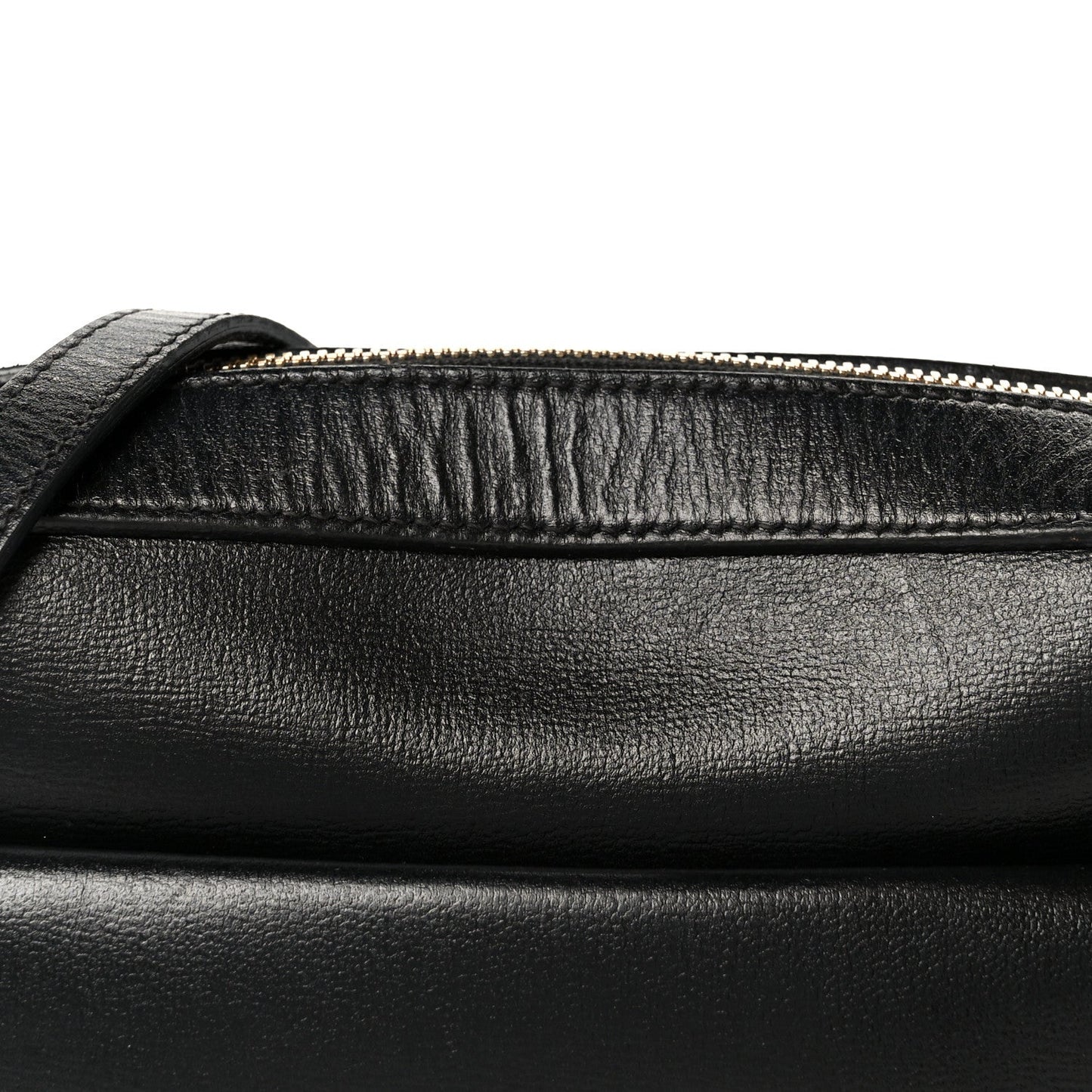 Textured Calfskin Small Horsebit 1955 Shoulder Bag Black