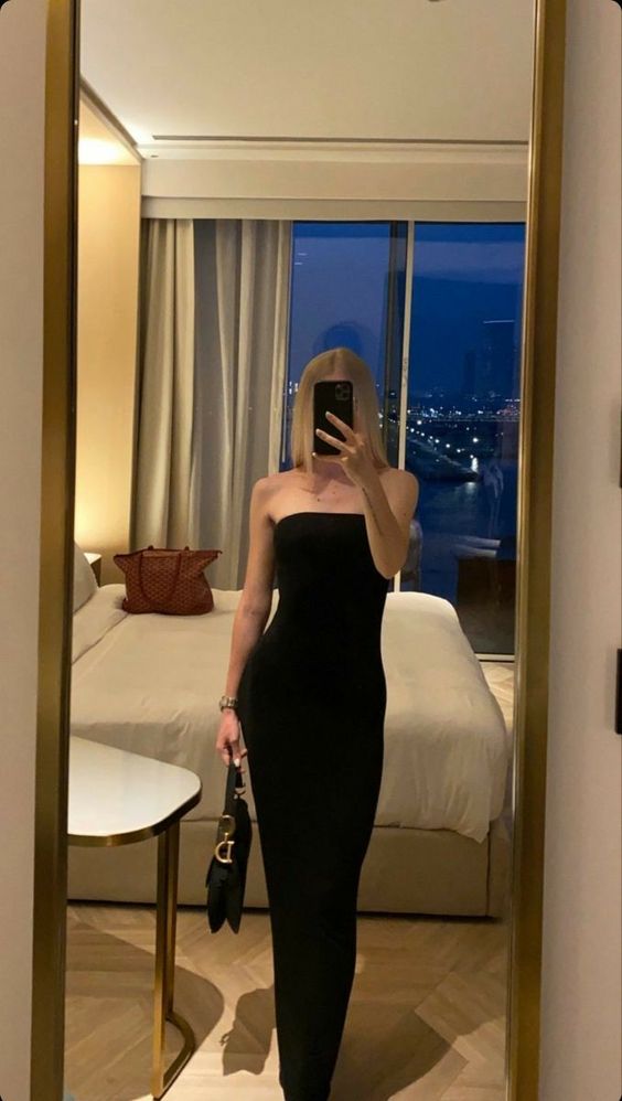 Black Long Prom Dresses Evening Gown S2394