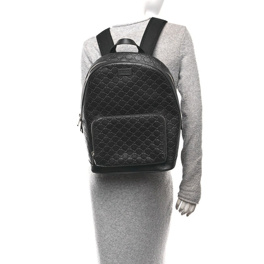 Guccissima Signature Day Backpack Blue