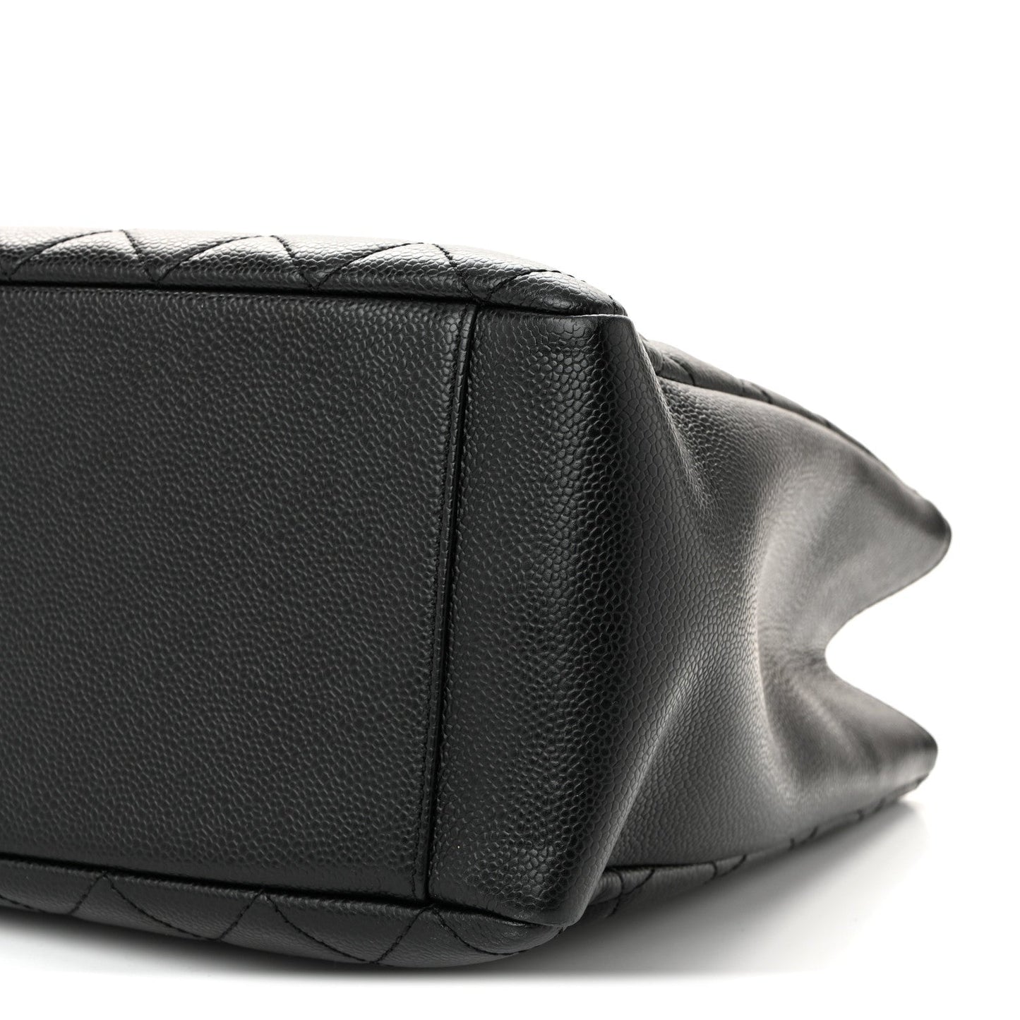Caviar Quilted Grand Shopping Tote GST Black