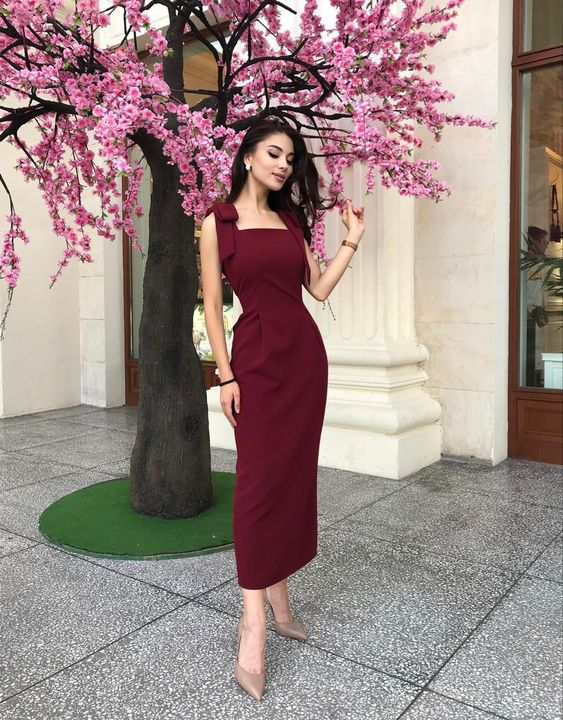 Burgundy Prom Dress, Gorgeous Formal Gown fg1464