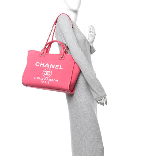 Mixed Fibers Small Deauville Tote Pink