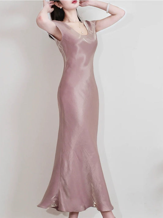 Banquet mermaid dress elegant long party dress S6003