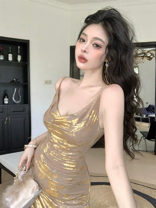 Sexy backless dress for women summer long party dress S5868