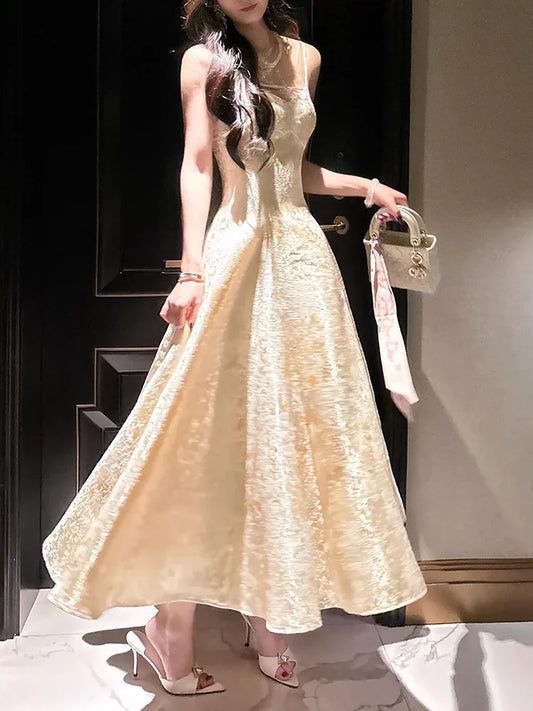 Retro embroidery dress elegant evening dress S6045