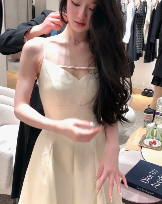 Elegant solid color princess evening party dress, black graduation dress S5397