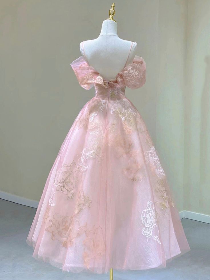 Spaghetti Strap Tulle Lace Short Prom Dress, Cute A-Line Party Dress S5366