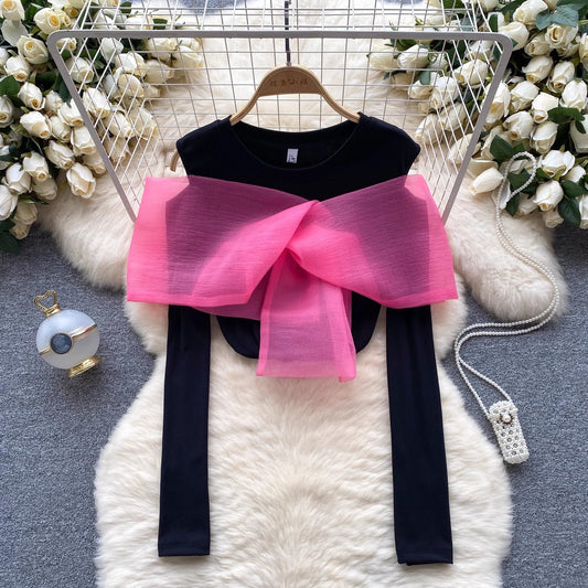 Design tops for women long-sleeved T-shirts for women S4550