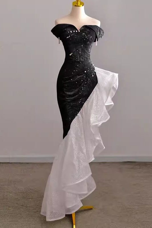 Prom Gown with Sequins Sparkly Formal Dresses